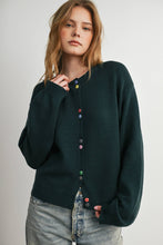 Load image into Gallery viewer, BUTTERMELON - Long Sleeve Buttoned Cropped Cardigan - BMC7906