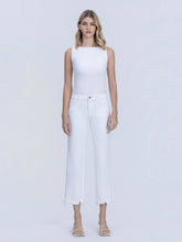 Load image into Gallery viewer, Vervet by Flying Monkey - Crop Straight White Jeans T7292WH