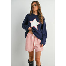 Load image into Gallery viewer, BUTTERMELON - Drop Shoulder Star Pattern Sweater - BMW7756