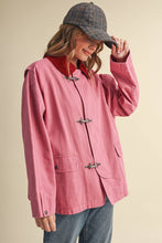 Load image into Gallery viewer, Utility Jacket with Corduroy Collar - Rosewood Pink