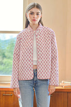 Load image into Gallery viewer, Two-in-One Reversible Floral and Stripe Jacket