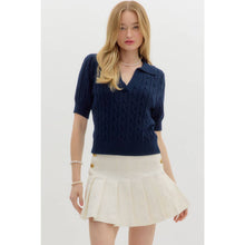 Load image into Gallery viewer, STYLE USA - Solid sweater cable knit top