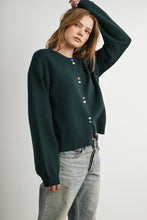 Load image into Gallery viewer, BUTTERMELON - Long Sleeve Buttoned Cropped Cardigan - BMC7906