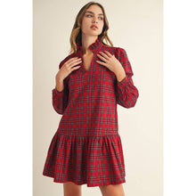 Load image into Gallery viewer, Red Plaid Dress