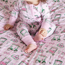 Load image into Gallery viewer, Birdie Babes Convertible Zip Romper | Pink