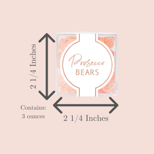 Load image into Gallery viewer, Roots and Lace - Prosecco gummy bears in sealed candy cube (non alcoholic)