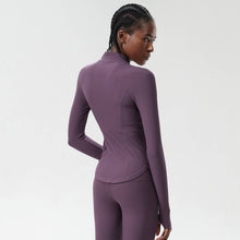 Load image into Gallery viewer, Sodalemon - Women High-Neck Waist-Shaping Yoga Running Workout Jacket
