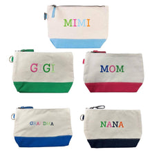Load image into Gallery viewer, Donovan Designs - MOM, GRANDMA, GIGI, MIMI AND NANA COSMETIC BAGS