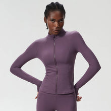 Load image into Gallery viewer, Sodalemon - Women High-Neck Waist-Shaping Yoga Running Workout Jacket