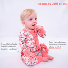 Load image into Gallery viewer, Pretty in peony Baby Girl Bamboo Pajamas