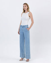 Load image into Gallery viewer, FLYING MONKEY - HIGH RISE SIDE POCKET TROUSER WIDE JEANS F5964