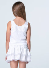 Load image into Gallery viewer, Lucky In Love - Girls Linen Nouveau Tank - WHITE