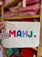 Load image into Gallery viewer, Mahjong Bag | Canvas mahjong gift bag w/ tile zipper