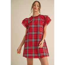 Load image into Gallery viewer, STYLE USA - Plaid check print dress