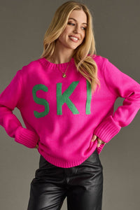 Panache Apparel Co. - Bright Pink Ski Sweater