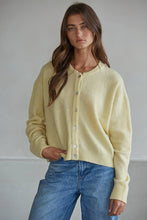 Load image into Gallery viewer, By Together - W2536 | Knit Polyester Acrylic Sweater Crew Neck Cardigan