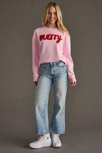 Panache Apparel Co. - Pink Merry Sweatshirt