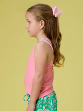 Load image into Gallery viewer, Girls Bubblegum Pink Cross-Back Active Tank Top