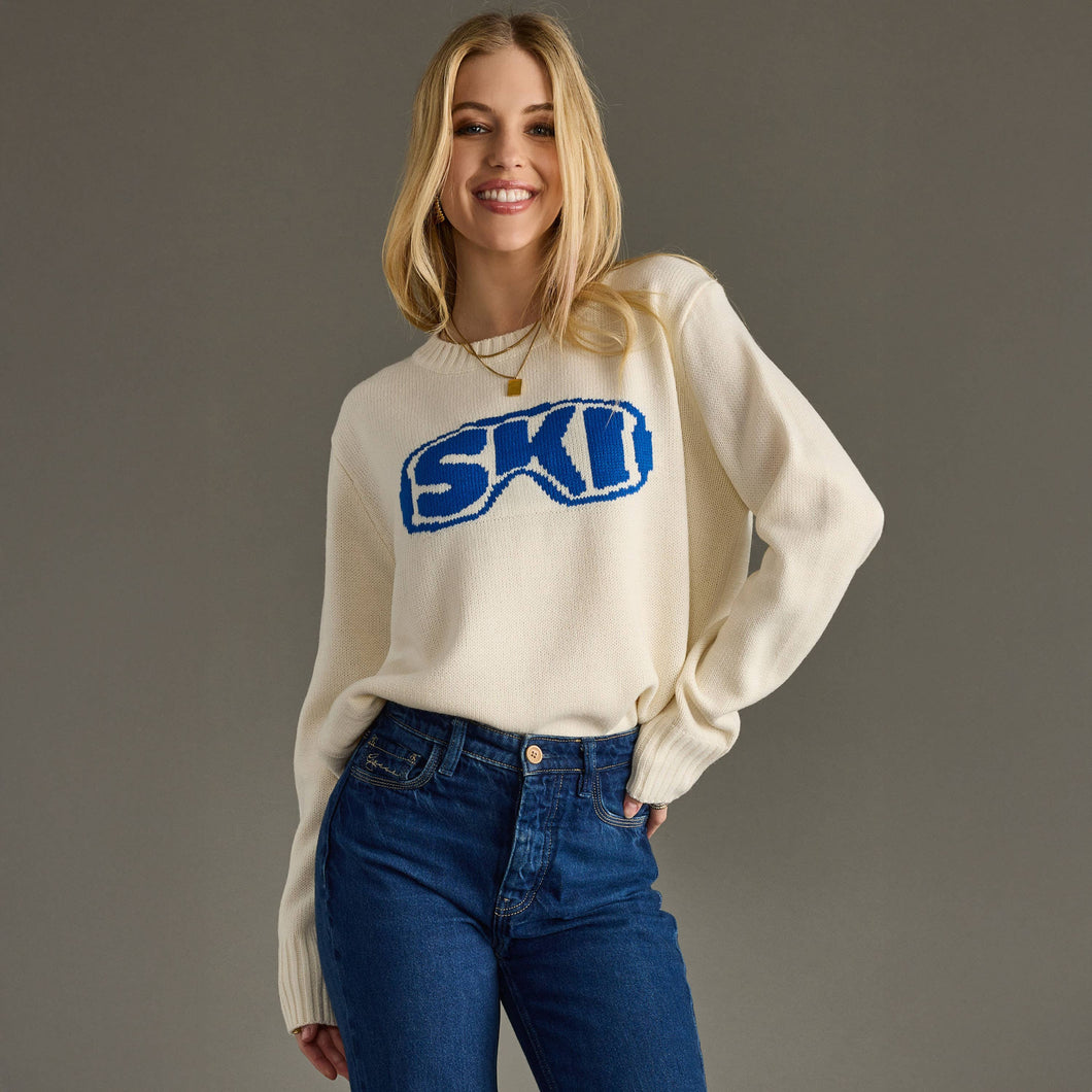 Panache Apparel Co. - Cream Ski Goggle Sweater