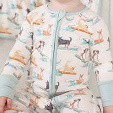 Load image into Gallery viewer, Paddle Pups Convertible Zip Romper