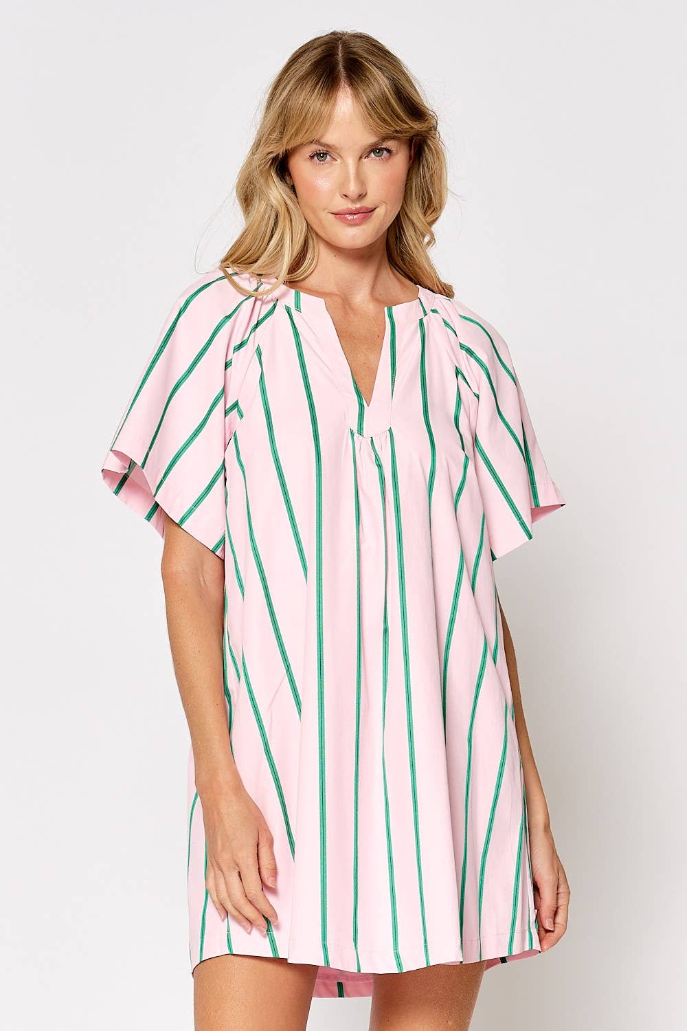 green emerald velvet dress Striped Flowy Dress – Lakeside Sundry