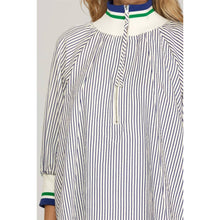 Load image into Gallery viewer, Navy Striped Top