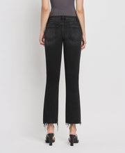 Load image into Gallery viewer, FLYING MONKEY - MID RISE RAW DISTRESSED HEM CROP FLARE JEANS F5300