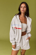 Load image into Gallery viewer, Sloane Stripe Detail Zip-Front Hoodie Set