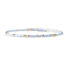 Load image into Gallery viewer, Lenny &amp; Eva - Confetti Beaded Bangle-Sky Blue, Delicate Stacking Bracelets