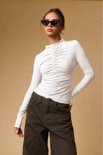 Load image into Gallery viewer, Ruched Mock Neck Top