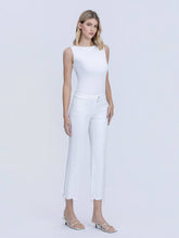 Load image into Gallery viewer, Vervet by Flying Monkey - Crop Straight White Jeans T7292WH