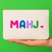 Load image into Gallery viewer, Mahjong Bag | Canvas mahjong gift bag w/ tile zipper