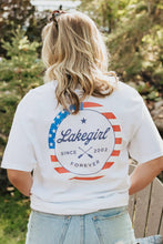 Load image into Gallery viewer, Lakegirl - Ringspun Short Sleeve Tee in White