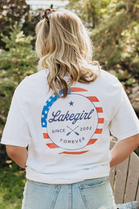 Lakegirl - Ringspun Short Sleeve Tee in White