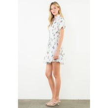 Load image into Gallery viewer, Short Sleeve Sailboats Pattern Dress