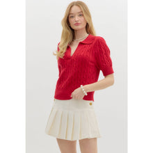 Load image into Gallery viewer, STYLE USA - Solid sweater cable knit top