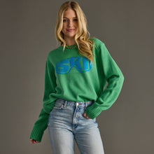 Load image into Gallery viewer, Panache Apparel Co. - Green Ski Goggle Sweater