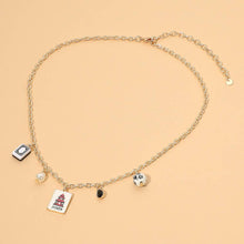 Load image into Gallery viewer, Sensibling Corp. - Mahjong Tile Pearl Stone Charm Necklace