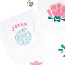 Load image into Gallery viewer, 8 Oak Lane - Mahjong Embroidered Cocktail Napkin Set