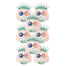 Load image into Gallery viewer, My Mind’s Eye - LAD1041 - Lady Liberty Sunnies Shaped Paper Plate