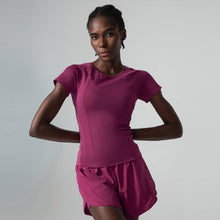 Load image into Gallery viewer, Sodalemon - Stretch Yoga Fitness Wear Short Sleeve T-shirt