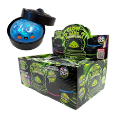 Load image into Gallery viewer, Fun Doh Glow-in-the-Dark Mystery Dumpling Squishy Toy Black