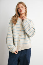 Load image into Gallery viewer, BUTTERMELON - Cozy Stripe Button-Up Cardigan- BMC8594