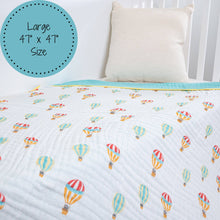 Load image into Gallery viewer, LollyBanks - The Sky is the Limit 100% Cotton Muslin Baby Blanket