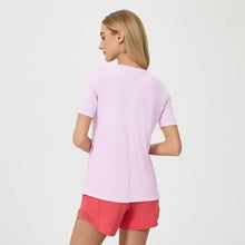 Load image into Gallery viewer, Sodalemon - Women Side Slit Elastic Sport Short Sleeve T-Shirt