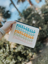 Load image into Gallery viewer, Canary Road - Retro Pickleball Makeup Bag Cosmetic Zipper Pouch Accessory