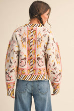 Load image into Gallery viewer, Paisley Knit Sweater Cardigan