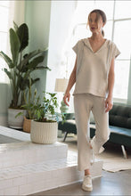 Load image into Gallery viewer, Kyle Poncho Top with Sparkles - Beige