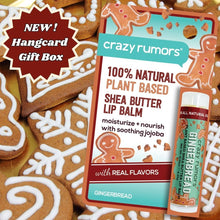 Load image into Gallery viewer, Crazy Rumors - Gingerbread Lip Balm Hangcard