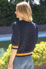 Load image into Gallery viewer, Quilted Striped Band Knit Top